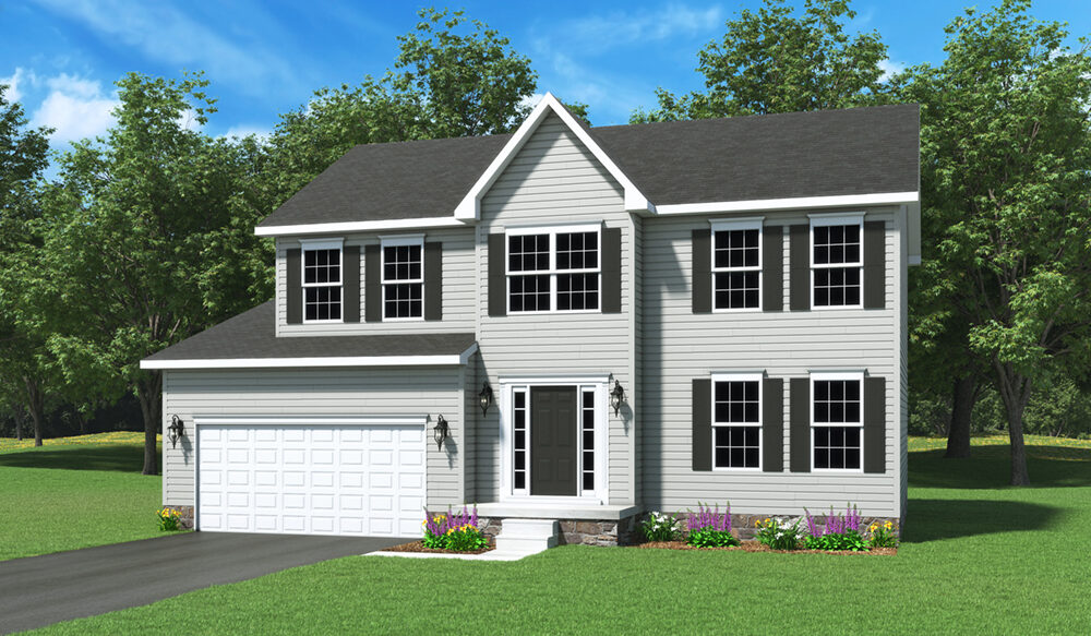 Oakmont Two Story Home Shown As Our Standard Floor Plan And Proudly Built By J.A. Myers Homes
