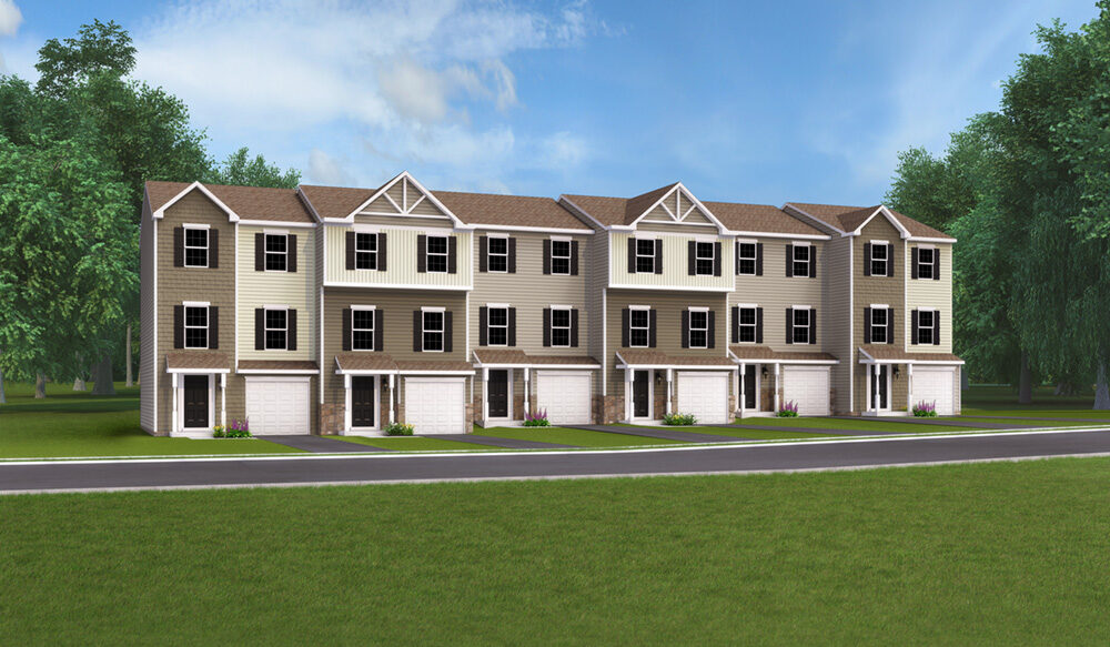 The Aberdeen II Townhome Floor Plan Built By J.A. Myers Homes