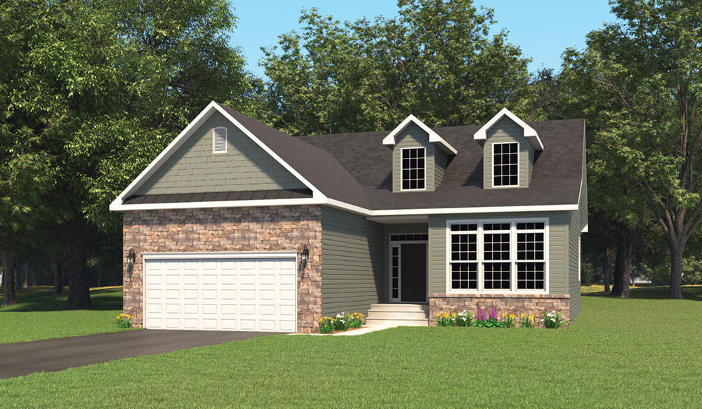 Nicole Option 1 Elevation Built By J.A. Myers Homes