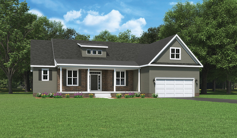 The Nash Optional Elevation 1 Floor Plan Built By J.A. Myers Homes